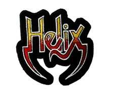 Helix Patch Iron/Sew on Embroidered Helix Band Patch Heavy Metal Glam Metal 