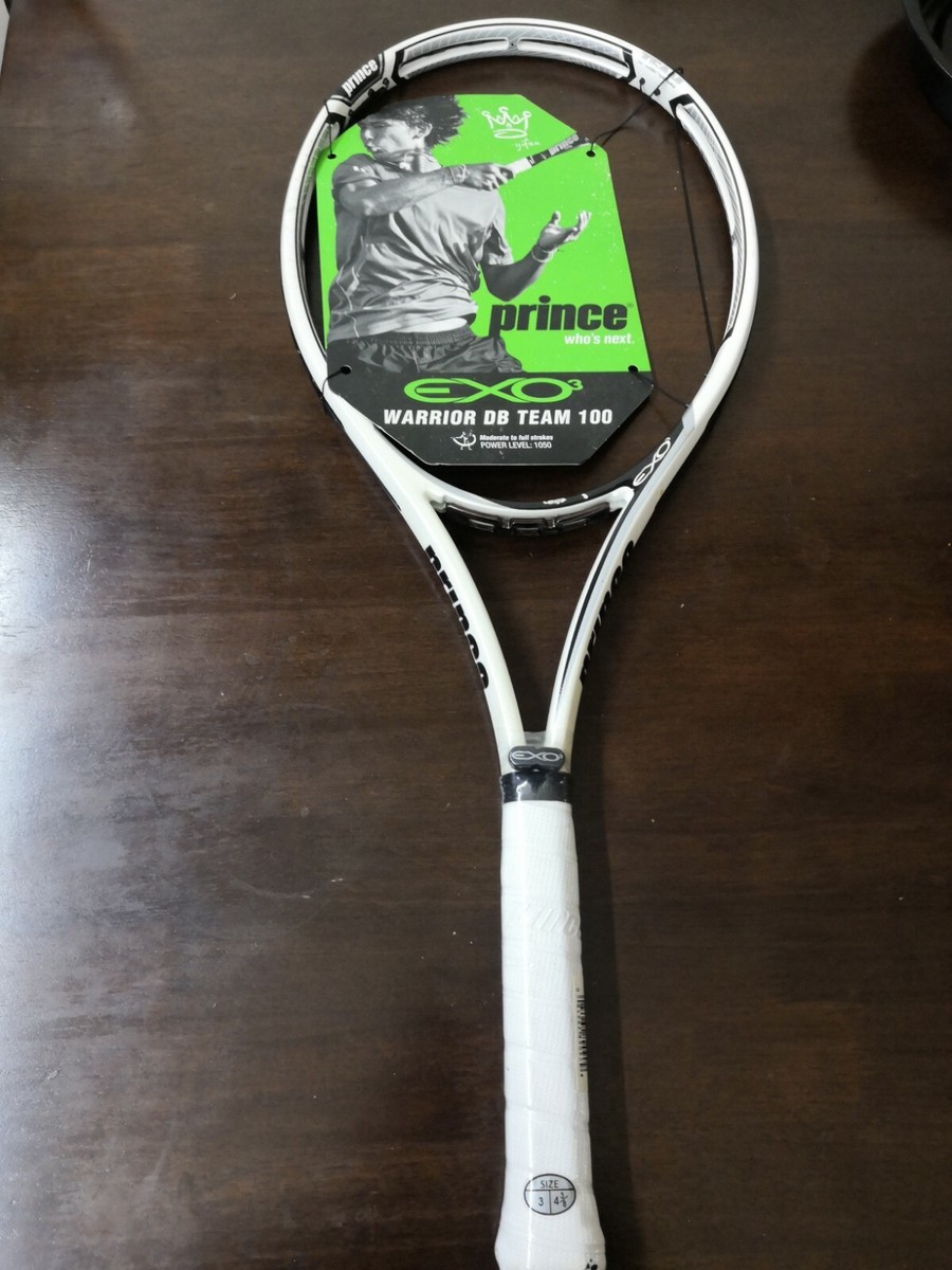 New Prince exo3 Warrior db team 100 head 4 3/8 grip Tennis Racquet