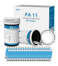 50 Uric Acid Test Strips & Lancets For URIT PA-11 Monitoring Kit Accurate