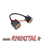 CAVO ADATTATORE CONVERTITORE SDOPPIATORE DVI MASCHIO a DVI + VGA FEMMINA M/F    