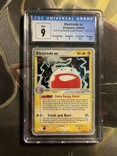 Electrode ex 107/112 FireRed & LeafGreen Holo CGC 9 on eBay