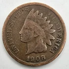 1908 Indian Head Cent G You Grade It! Copper Penny Type Coin Free Ship!