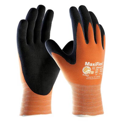 Pip 34-8014/Xl Hi-Vis Coated Gloves, Foam Nitrile, Micro-Foam, Palm, 3 Abrasion