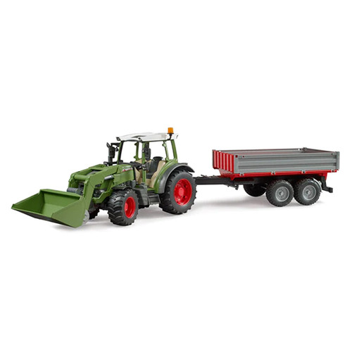 Bruder 02182 Fendt Vario 211 w/ Front Loader and Tipping Trailer