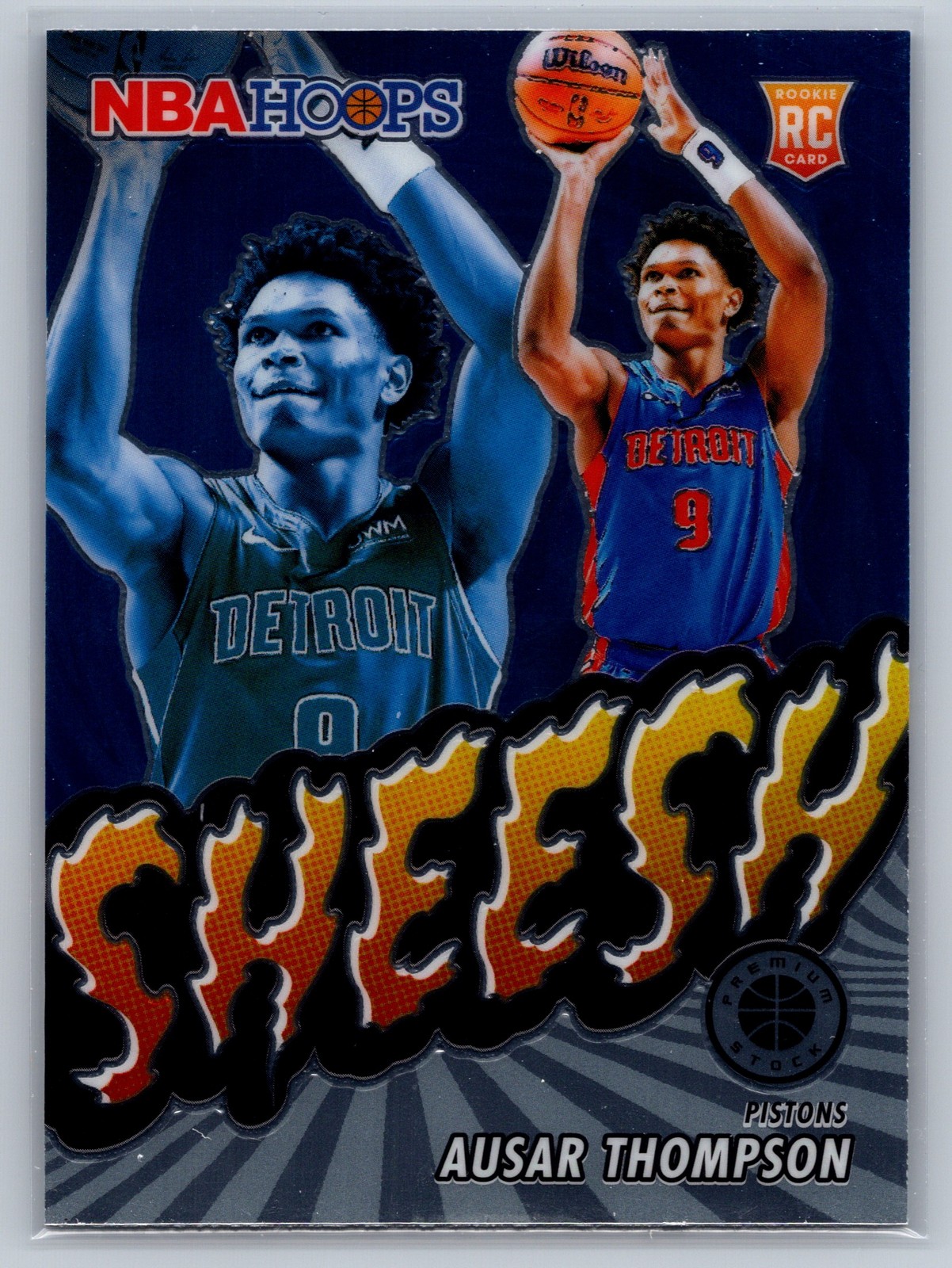 2023-24 Hoops Premium Stock #24 Ausar Thompson Sheesh Silver Prizm