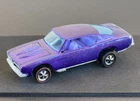 Vintage Hot Wheels Redline 1968 EARLY Purple Custom Barracuda HK - PURPLE Int.!!