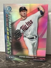 2017 Bowman Chrome Stephen Gonsalves Bowman Scouts’ Top 100 Baseball Card 