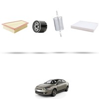 Hoffcar Wartungskit - 4 Filter Kompatibel Mit Renault Fluence 1.6 16V 78KW