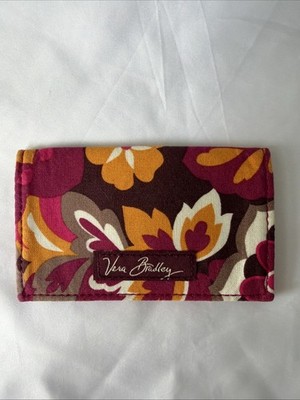 Vera Bradley Small Bifold ID Credit Card Holder Case Carnaby Pattern