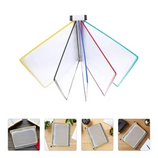 Wall Mounted File Display Rack: A4 Size Hanging Document Organizer With 5