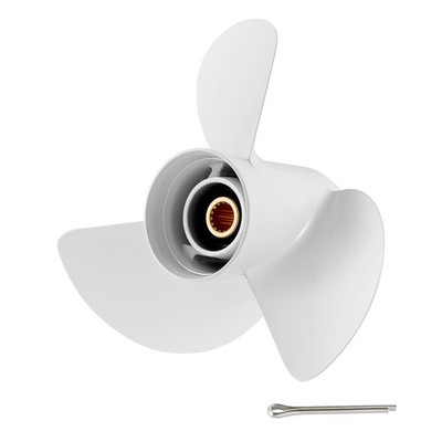 Outboard Propeller, Upgrade OEM 15 Spline Tooth Aluminum Outboard Boat Propeller