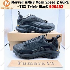 Merrell WMNS Moab Speed 2 GORE-TEX Triple Black 500452 Women's size