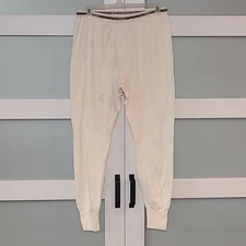 Carhartt Pants Mens Cream Long Johns Waffle Knit XL Thermal Base Layer K229 NAT