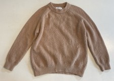 Zara Kids Beige Tan Camel Crewneck Knit Sweater Pullover Knit Sz 13-14 Classic