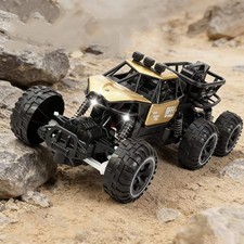 2.4GHz Six-Wheel Drive Remote Control Climbing Car with LED Lights, High Elastic