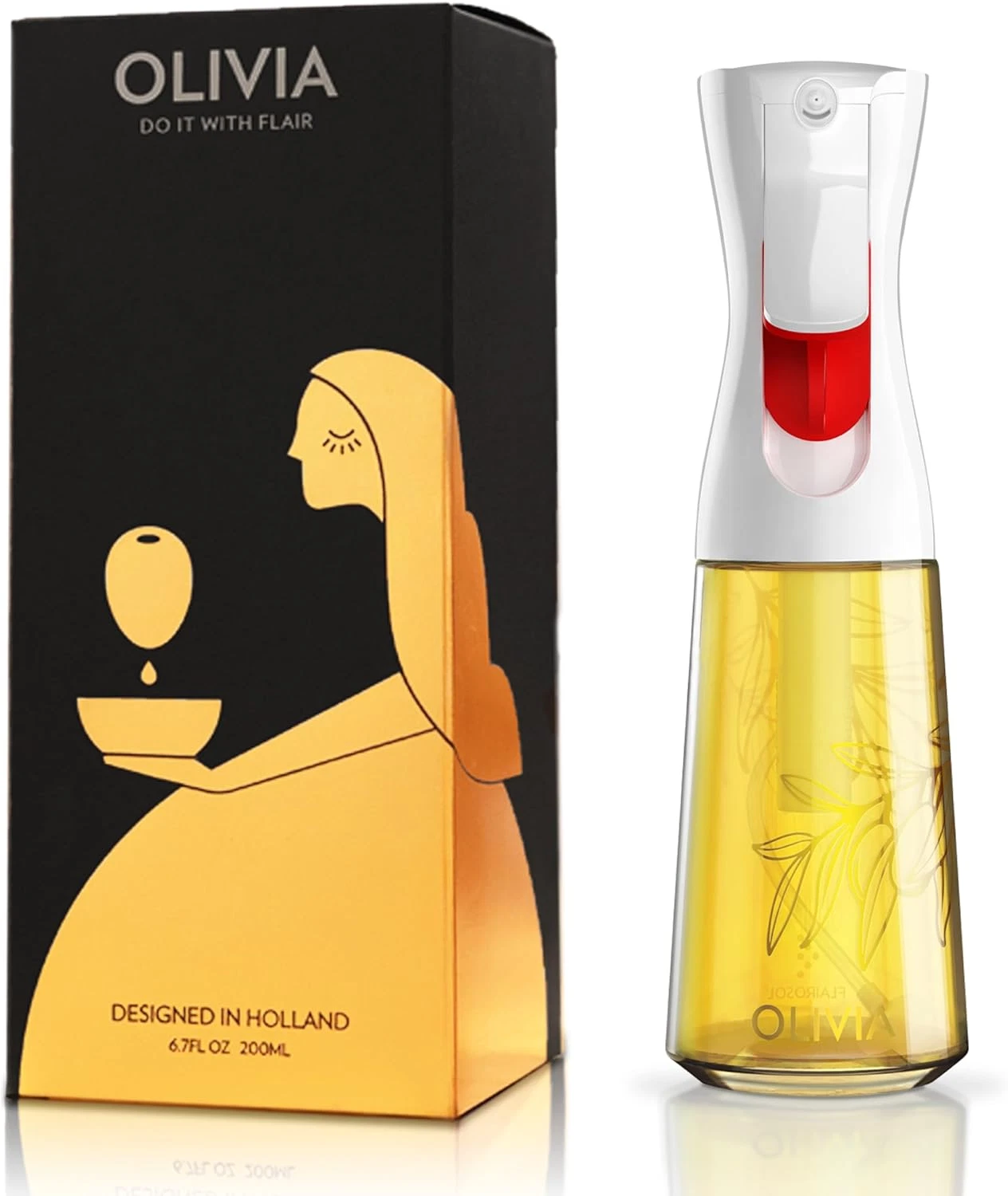 OLIVIA Oil Sprayer for Cooking, 200Ml Glass Olive Oil Sprayer, Continuous Cookin
Opens in a new wind