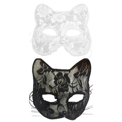 Cat Masquerade Mask Lace Augenmaske Fox Lace Face Guard Dress up für Kostüm