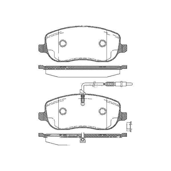 Bremsbelagsatz Scheiben 19 Mm Triscan Iam-Expertise FüR U.A. CitroËN C8-image