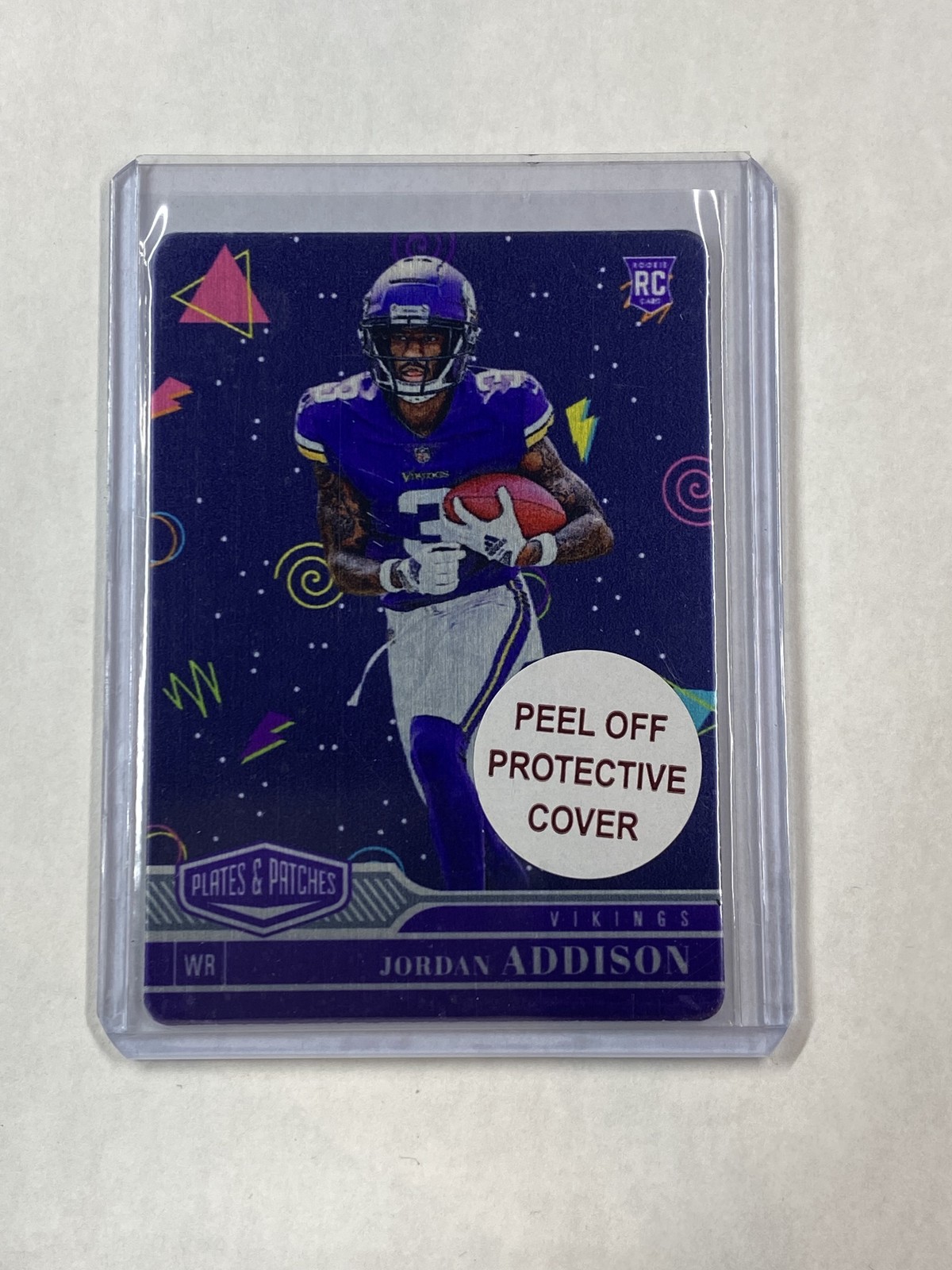 Jordan Addison Panini Plates & Patches Metal #168 Arcade Mode