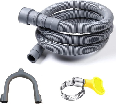 #ad HLMOptimo 6 Feet Universal Washing Machine Drain Hose Flexible 6 Feet Gray $14.76