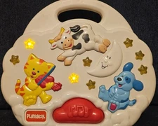 PLAYSKOOL Crib Toy Cow Jumped Over The Moon Lullabye Musical Light Up Vintage