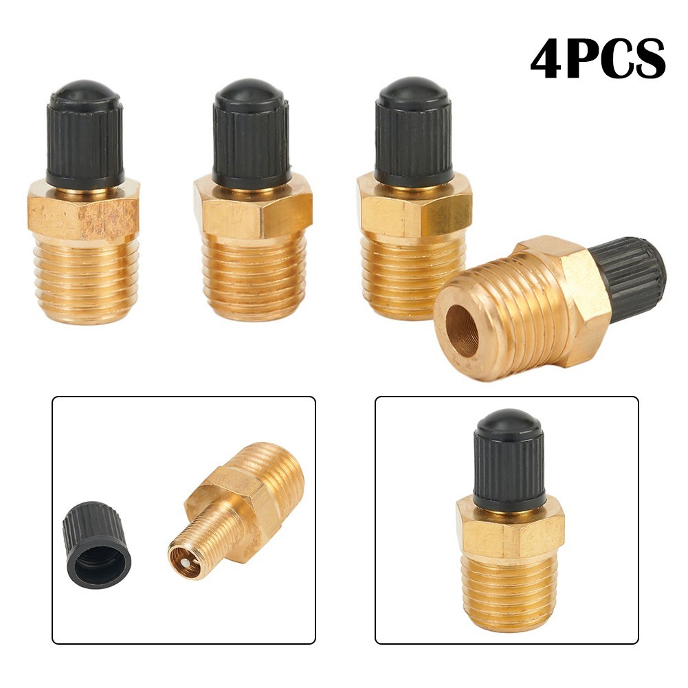 Tank Fill Valve 4pcs Air Compressor Components Part Pneumatic Solid Brass