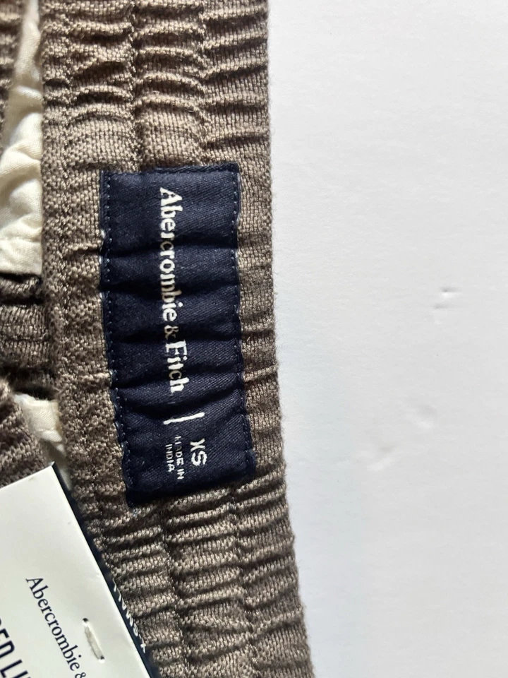 Pantalones Cortos Para Hombre Abercrombie and Fitch Lino 6 Pull On Nuevos con Etiquetas Talla Xs Foto 3 de 3
