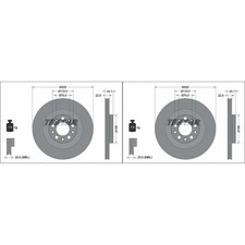 2x TEXTAR PRO BREMSSCHEIBEN 320mm INNENBELÜFTET HINTEN passend für ALFA ROMEO GI