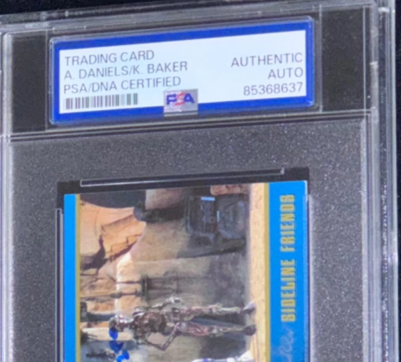 Kenny Baker & Anthony Daniels "Star Wars" Topps Ep 1 Signed Rookie Card Auto PSA - Image 4 of 4
