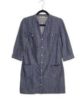 Old Navy Chambray Denim Mini Shirt Dress Size Medium