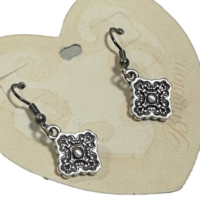 Brighton Presage J11370N Silver Tone French Wire Earrings NWOT Retired