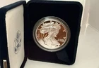 2003-W American Eagle One Ounce Proof Silver Bullion Coin with Box. NO COA