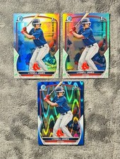 Lyonell James 2023 Bowman 1st Blue Raywave Refractor SP /150 & 1st Lunar Glow 2