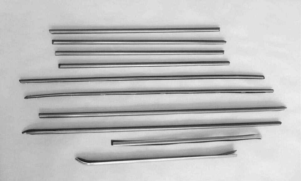 梅赛德斯奔驰 W114 W115 轿车 4 门铬制侧模装饰 10 件 S.钢 — 第 3/4 张图片