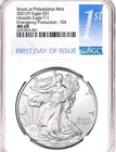 1 Oz Silver Eagle Philadelphia Emergency 2021 TYPE 1  🌟NGC MS69 First Day🔥🦅