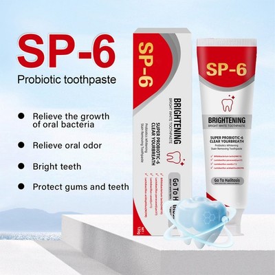 SP 6 Ultra Whitening Zahnpasta   Probiotische aufhellende mit Tiefenreinigung.