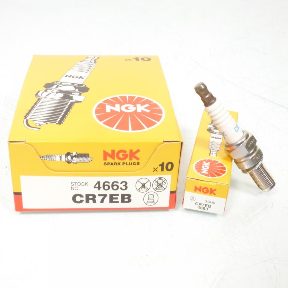 Bougie d'allumage NGK CR7EB Piaggio Liberty S 125 2007 neuf