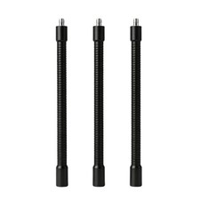6 Inch Metal Gooseneck Tube 3 Pcs 1/4"-20 Female to Male Thread Flexible Arm