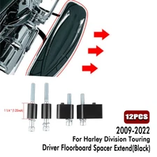 Driver Floorboard Spacer Extend Kit Set For Harley Touring 2009-2022 Tri-Glide