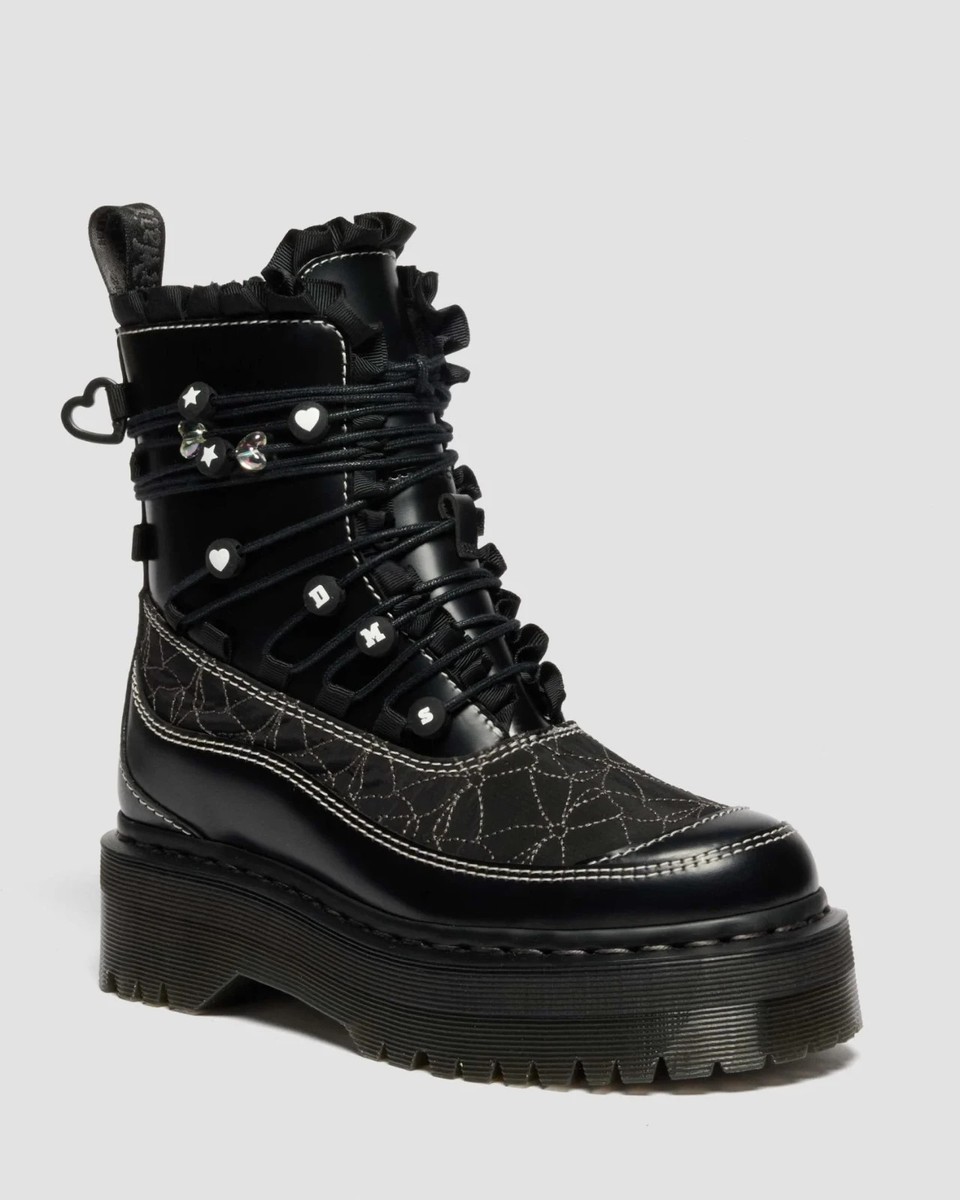 Dr.Martens JADON FRILL 8 Hole Boots platform BLACK Women's