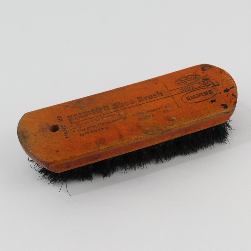 Vintage Empire Hang Up Wooden Shoe Brush