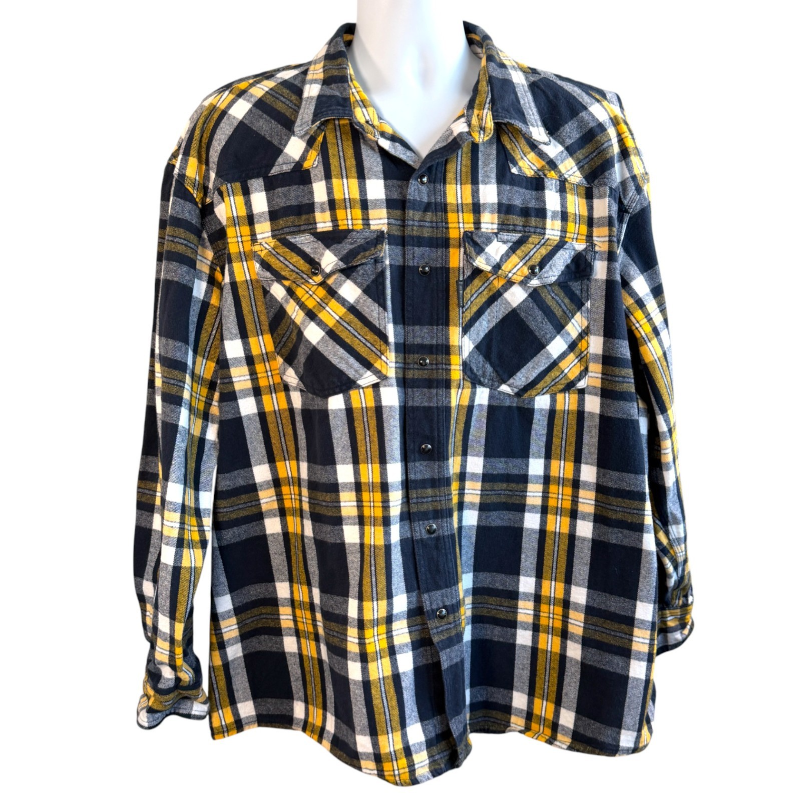FiveBrother Mens Relaxed Fit Western Flannel Size 2XL Workwear Cowboy Outdoors