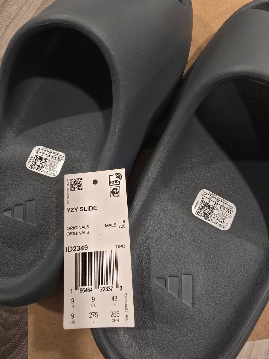 adidas Yeezy Slide Slate Marine ID2349 SIZE Men's US 9 | eBay
