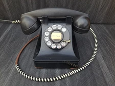 Vintage Western Electric Bell System Black Rotary Dial Telephone BIN80