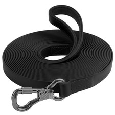 XiaZ Waterproof Extra Long Dog Leash, Training Line Lead 100ft, Black