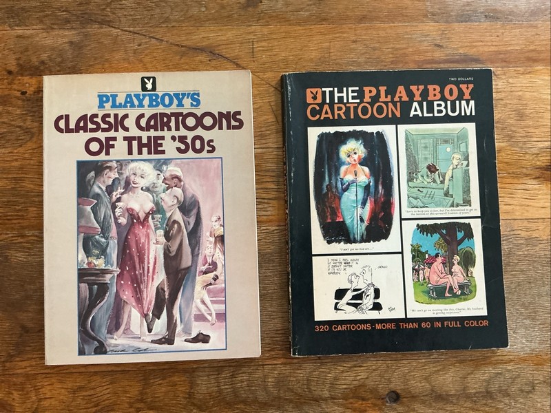 2 Vintage Playboy Special Edition Cartoon Magazines Both Signed By Jules Feiffer
