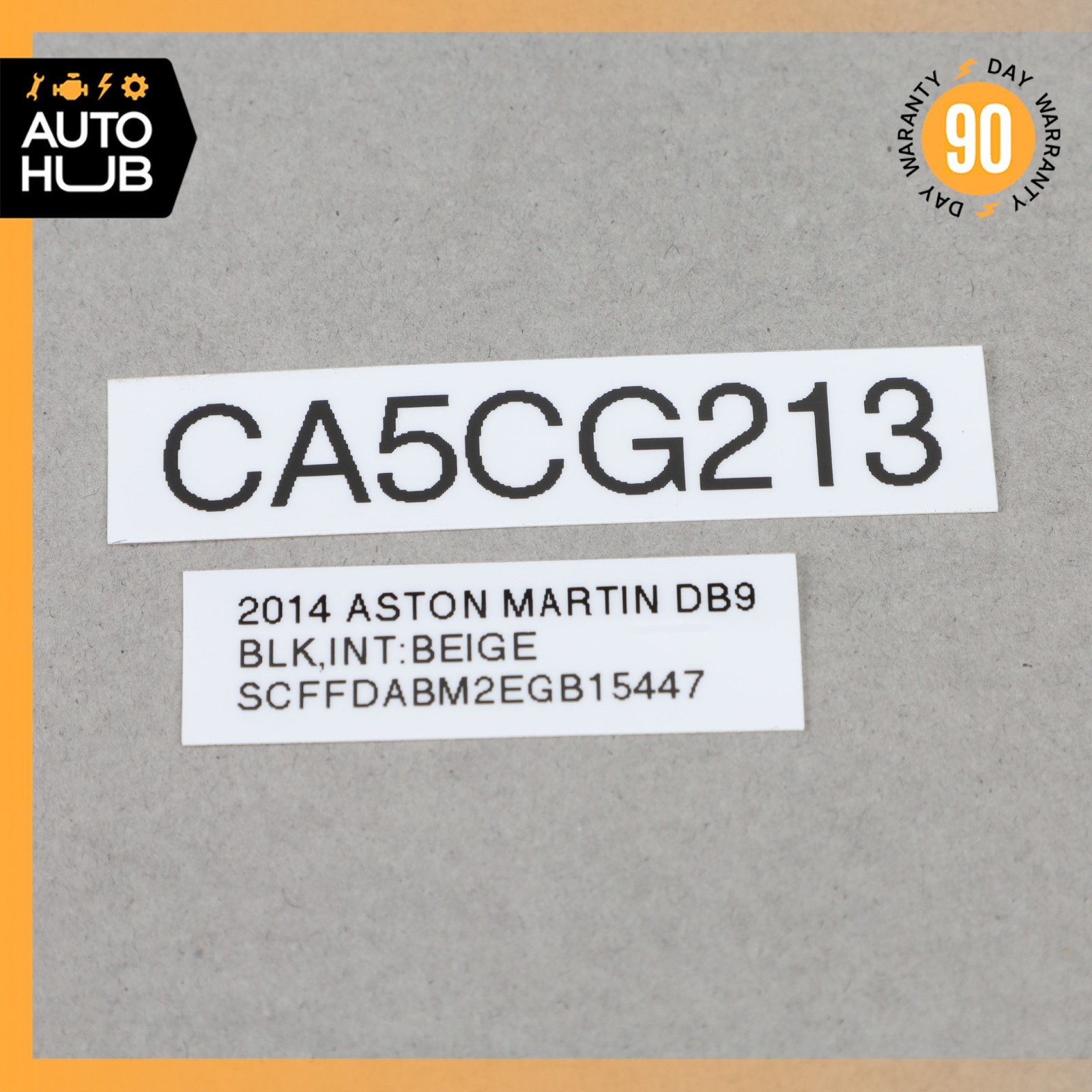 Aston Martin DB9 Door Left Side Crash Impact Sensor SRS w/ Cover OEM