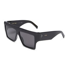 Celine CL400921 Black Square Sunglasses Grey Lenses NWT  Case