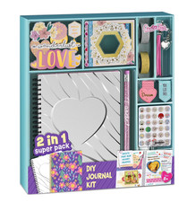 2 Pack Super DIY Journal Kit Scrapbook Birthday Gift Girls NEW IN ORIG PACKAGING