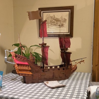 Disney Pirates of the Caribbean Queen Anne's Revenge Ship Playset with Cannon